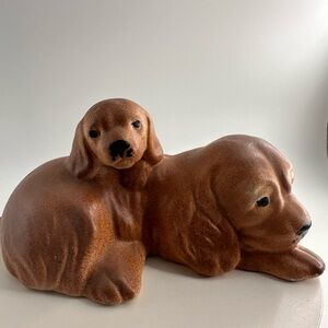 Vintage Porcelain Dog Figurine